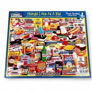 White Mountain Jigsaw Puzzle Things I Ate As a Kid 1000 Piece
